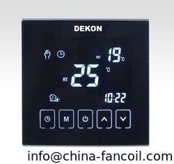 China Full screen Touch button thermostat for Fan Coil Unit supplier