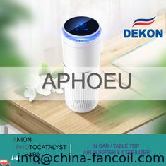China CAR air purifier and sterilizer with UVC led lamp + photocatalyst filter, Anion, HEPA filter clean the air in your car supplier