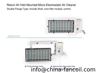 China Double flanged Plasma Micro electrostatic cleaner for FCU Air disinfection and sterilization help to fight with covid-19 supplier