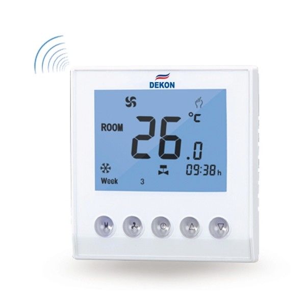 Full screen Touch button thermostat for Fan Coil Unit