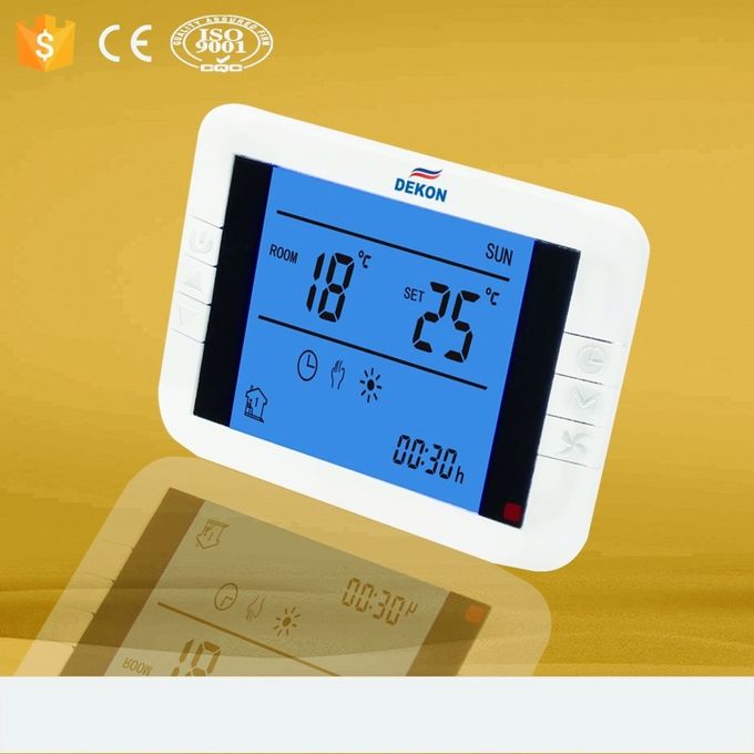 LCD screen back light Digital  thermostat for boilers floor heating