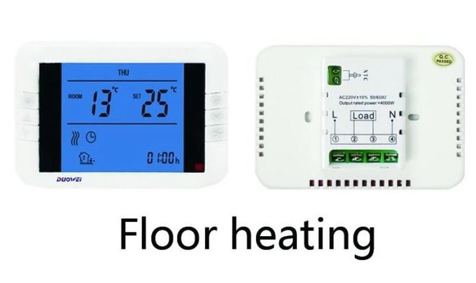 LCD screen back light Digital  thermostat for boilers floor heating