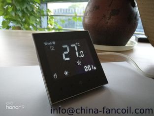 China Smart WIFI app internet control FCU Thermostat for 2 pipe or 4 pipe system/BMS RS485 available supplier