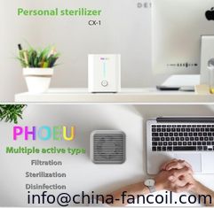 China Mini purifier and air sterilizer with UVC LED disinfection and active carbon PM2.5 purification photocatalysis and UVC supplier