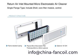 China Plasma Micro electrostatic air cleaner for hotel Fan coil air disinfection and sterilization help to fight with covid-19 supplier