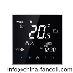 China Hotel Keycard 0-10v Room Thermostat Modbus RTU supplier