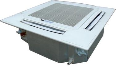 Chilled water 4 way ceiling concealed cassette type fan coil units-300CFM supplier