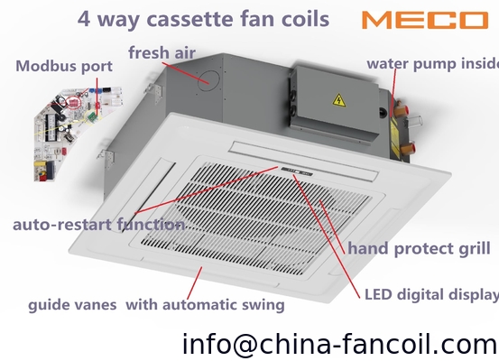 4 way Cassette fan coil unit-1600CFM supplier