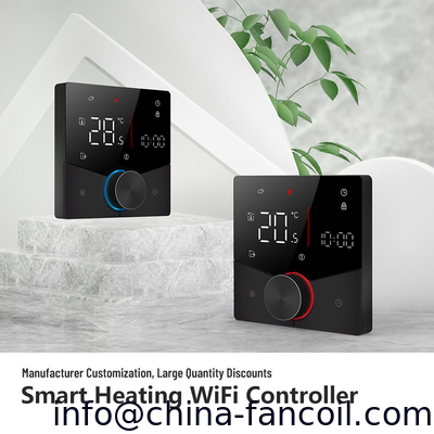 smart wifi and Modbus thermostat contoller for fan coils supplier