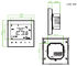 Smart WIFI app control  touch screen Room Thermostat for fan coil unit 2 pipe/Arcobalecno design/TF-701 series supplier