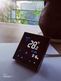 Smart WIFI app control  touch screen Room Thermostat for fan coil unit 2 pipe/Arcobalecno design/TF-701 series supplier