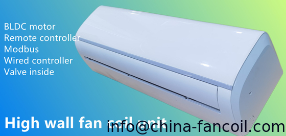 2 pipe wall mounted fan coil unit with DC motor and Modbus supplier
